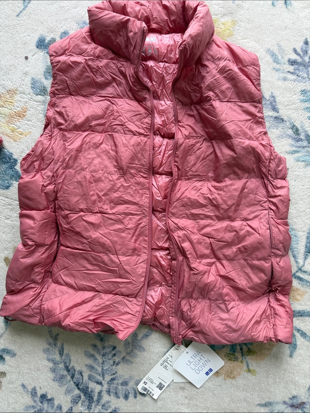 Uniqlo Girls Pink Ultra Light Down Vest